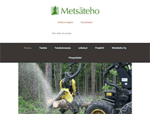 Tablet Screenshot of metsateho.fi